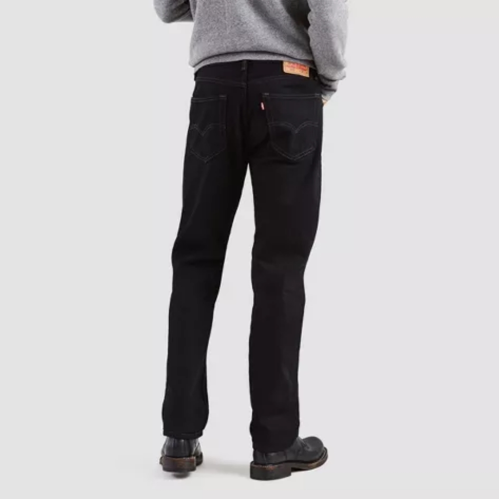 🆕Levi's® 505™ Regular Fit Straight Jeans in BLACK Size 34×34